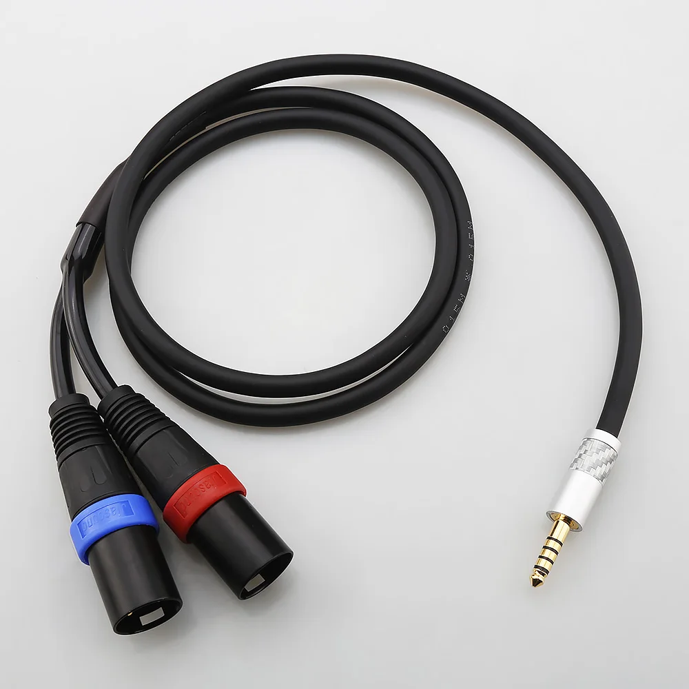4.4mm to Dual XLR Audio Cable Balanced Line Adapter for WM1A WM1Z PHA2A ZX300A High-End Sound Editing Cable