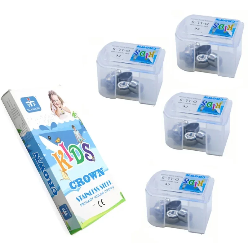 

Детская первичная корона, стоматологическая ортодонтическая детская временная корона, корона из нержавеющей стали, 5 шт./кор.