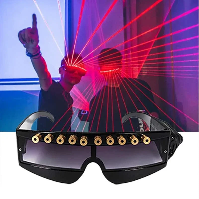 LED-Brille Rave Party DJ Lichter Sonnenbrille für Bühnenshow tanzen leuchtende Disco Laserstrahl Musik leuchtende Nachtclub Bar Requisiten
