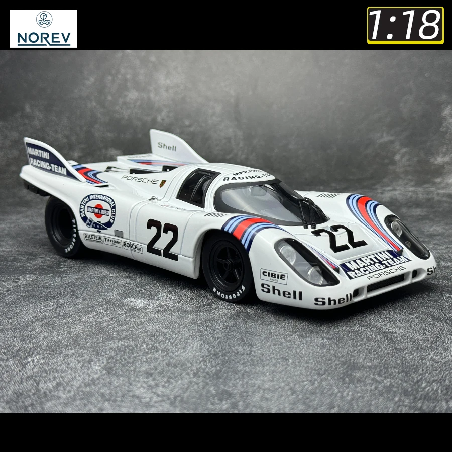 NOREV 1/18 scale New PORSCHE 917K 1971 24H 22# 23# Metal car model Sports car Static decoration Holiday gift Collection diecast