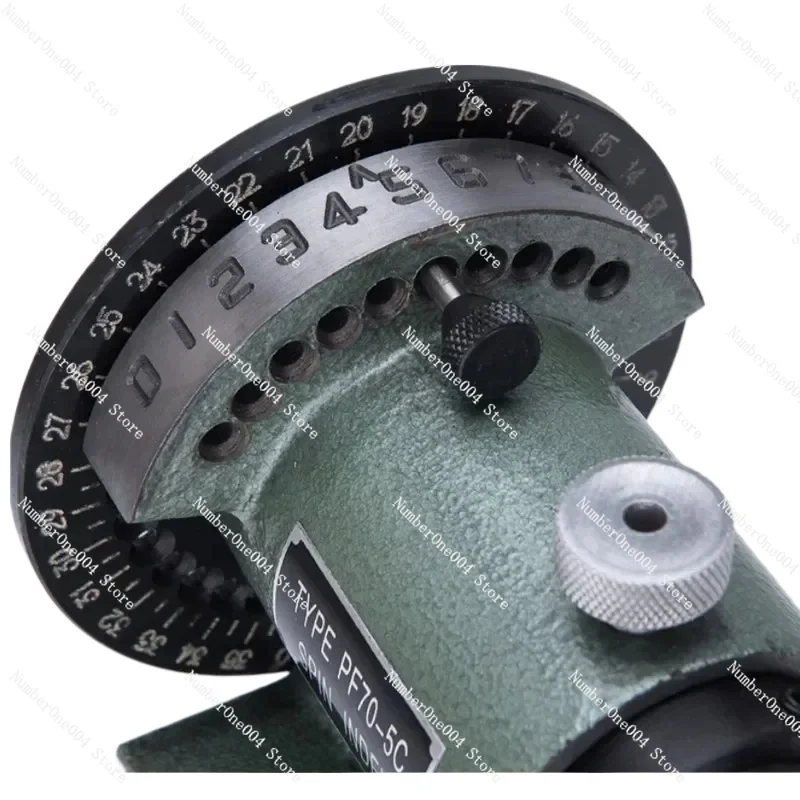 يمكن توصيل آلة الحفر والطحن السريعة برأس الفهرسة البسيطة PF70-5C مع ظرف #4