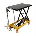 Hydraulic Scissor Lift Table, Single Scissor Hydraulic Lift Table, Hydraulic Lift with Locking Wheels