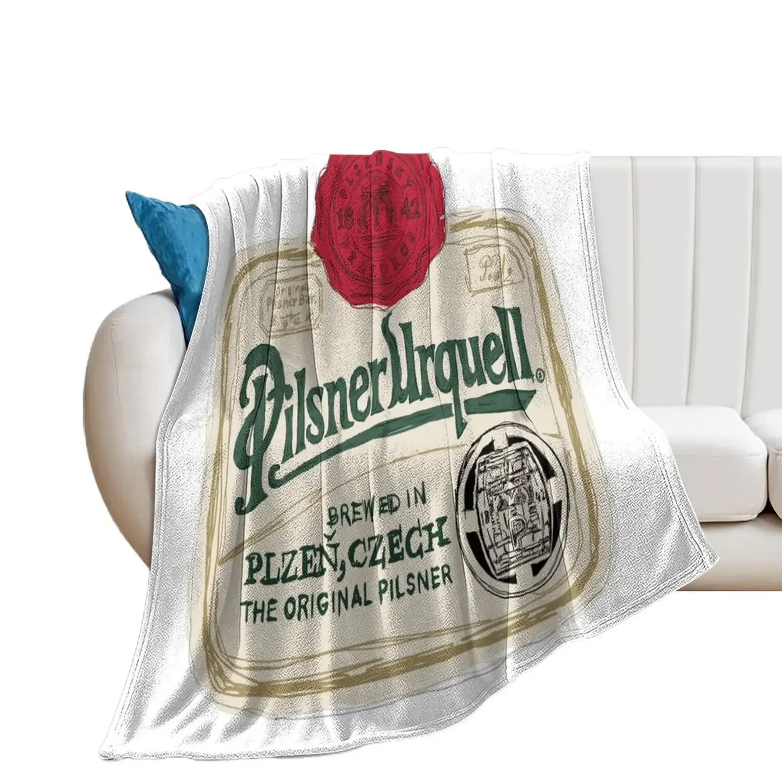 Pilsner Urquell POP Throw Blanket For Baby Camping Vintage Blankets