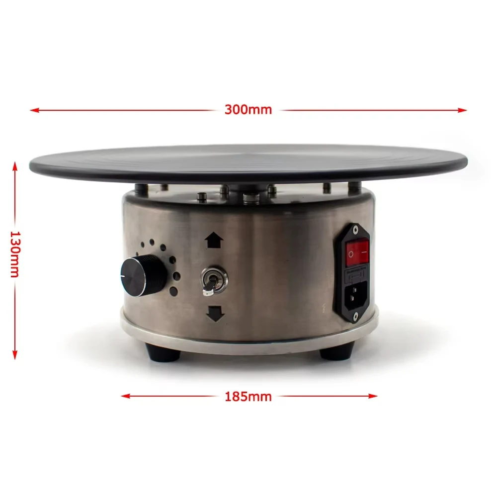 220V Electric Cake Decorating Turntable – 12 Inch Aluminum Alloy Stand with Non-Slip Base (Frosting, Icing, Baking)