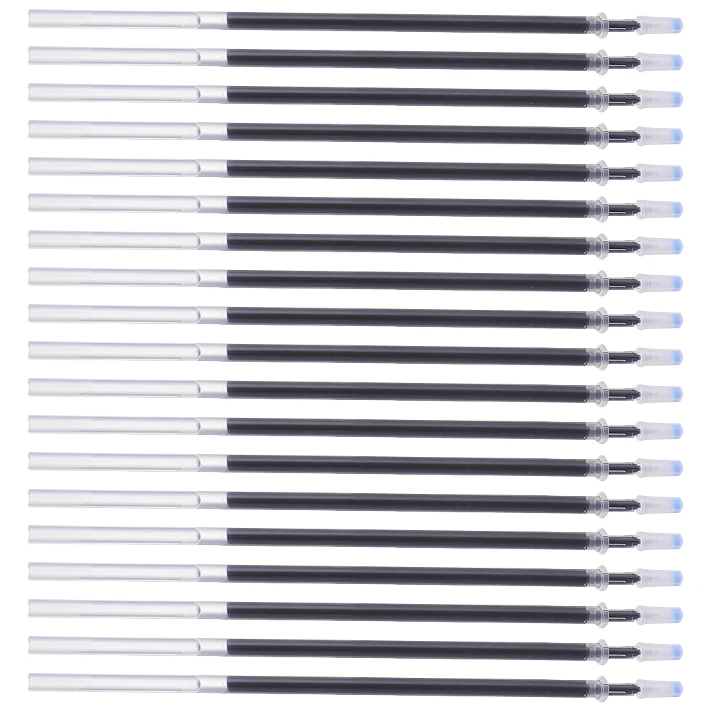 100 قطعة عبوات أقلام جل بلاستيكية من نوع الصحافة بديلة طرف رفيع لمستلزمات الكتابة المكتبية والمدرسة والقرطاسية