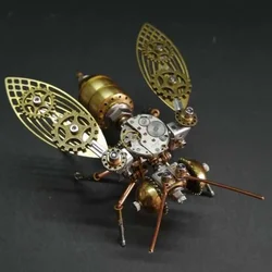 DIY Steampunk Mechanical Bee Insects Metal Model Building Kits for Adults Assembly Crafts Assemble Models Toy kids Gifts