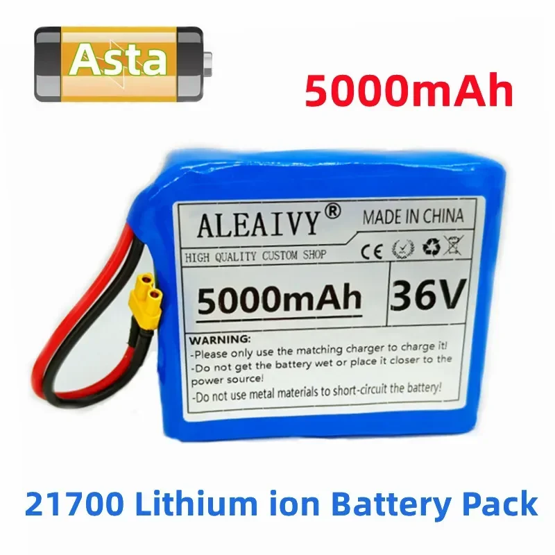 

For M365 MIJIA Pro Scooter 36V 5Ah 10S1P 21700 Lithium Ion Battery Pack Extended Range Charge and Discharge XT30 Plug +20A BMS