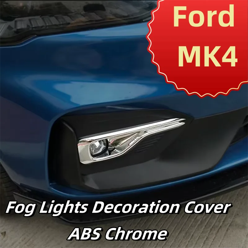 

Car Styling For Ford Focus MK4 ST Line 2019 2020 2021 Fog Lights Lamps Eyelid Eyebrow Decoration Cover Trim ABS Chrome
