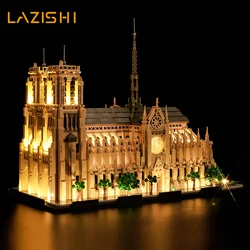 Lazishi LED 21061 set is suitable for Notre Name de Paris building blocks (only including lighting accessories)