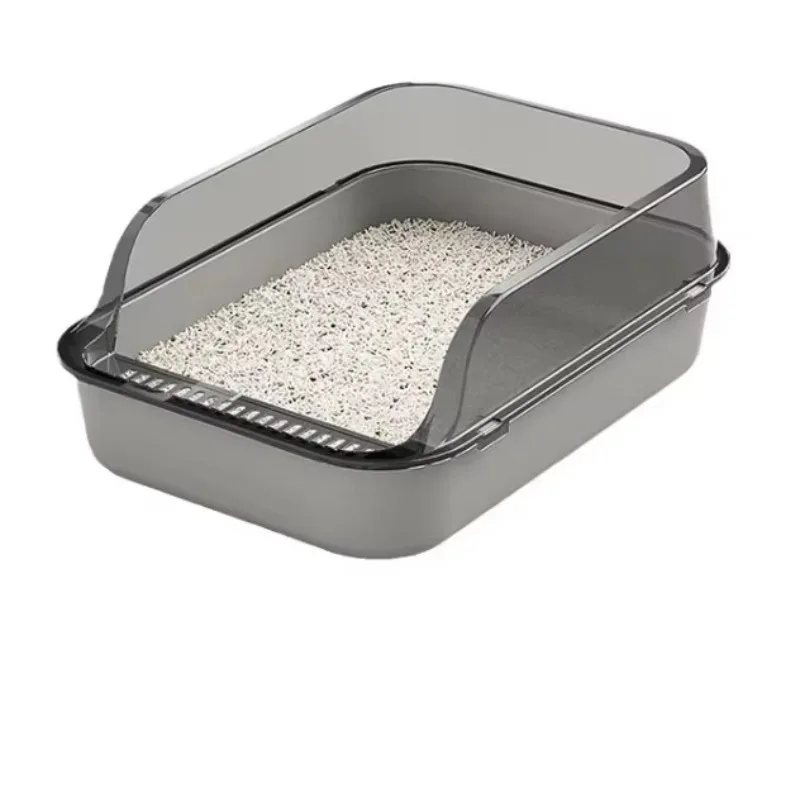 

Multi-Functional Oversized Splash-Proof Eco-friendly Plastic Cat Litter Box Semi-Enclosed Cat Toilet Easy-Clean Pet Supplies