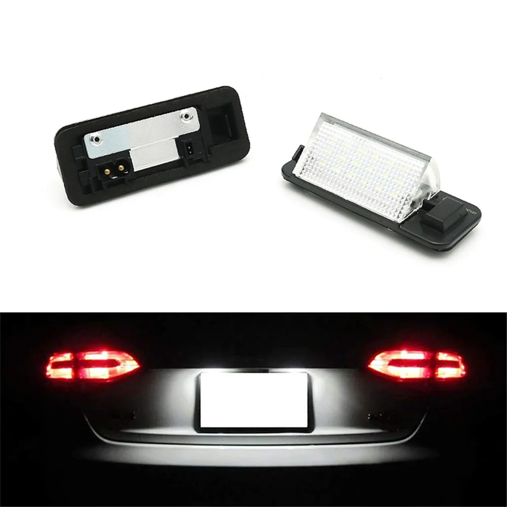 2Pcs For BMW E36 Led License Plate Light 18SMD White Number Plate Lamp Bulbs For BMW E36 318i 318is 318ti 325i M3,1992-1998