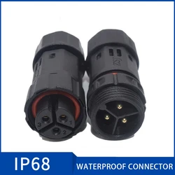 M19 2Pin 3Pin Connector IP68 Waterproof Connector Plug Socket Male Female 2 3 4 5 6 7 8 9 10 Pin Cable Connectors for Led Light