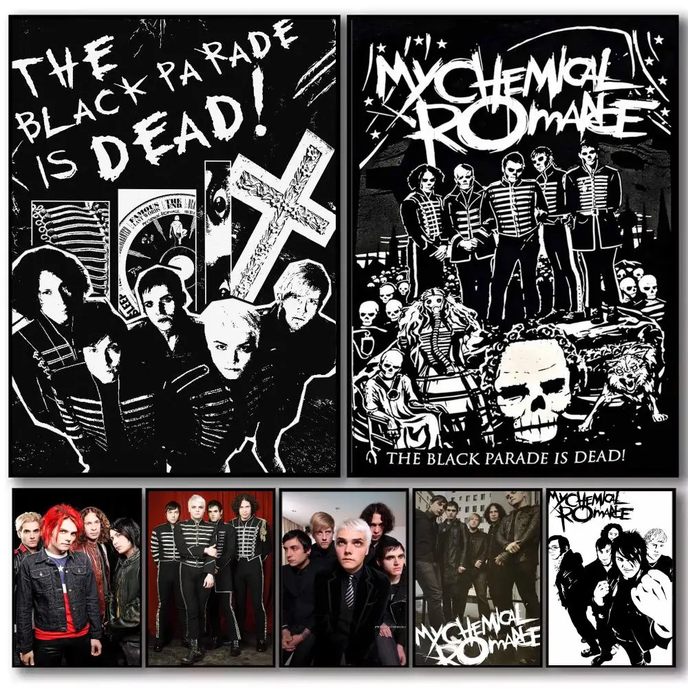 Emo Rock M-My C-Chemical Romance Poster PP Wall Decor Posters Celebrity Art Prints Aesthetic Wall Art Bedroom Office Home Gift