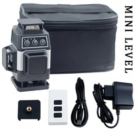 Mini Laser Level 12/16 Lines 3D/4D Level Self-Leveling 360° Horizontal Vertical Cross Green Laser Beam Lines