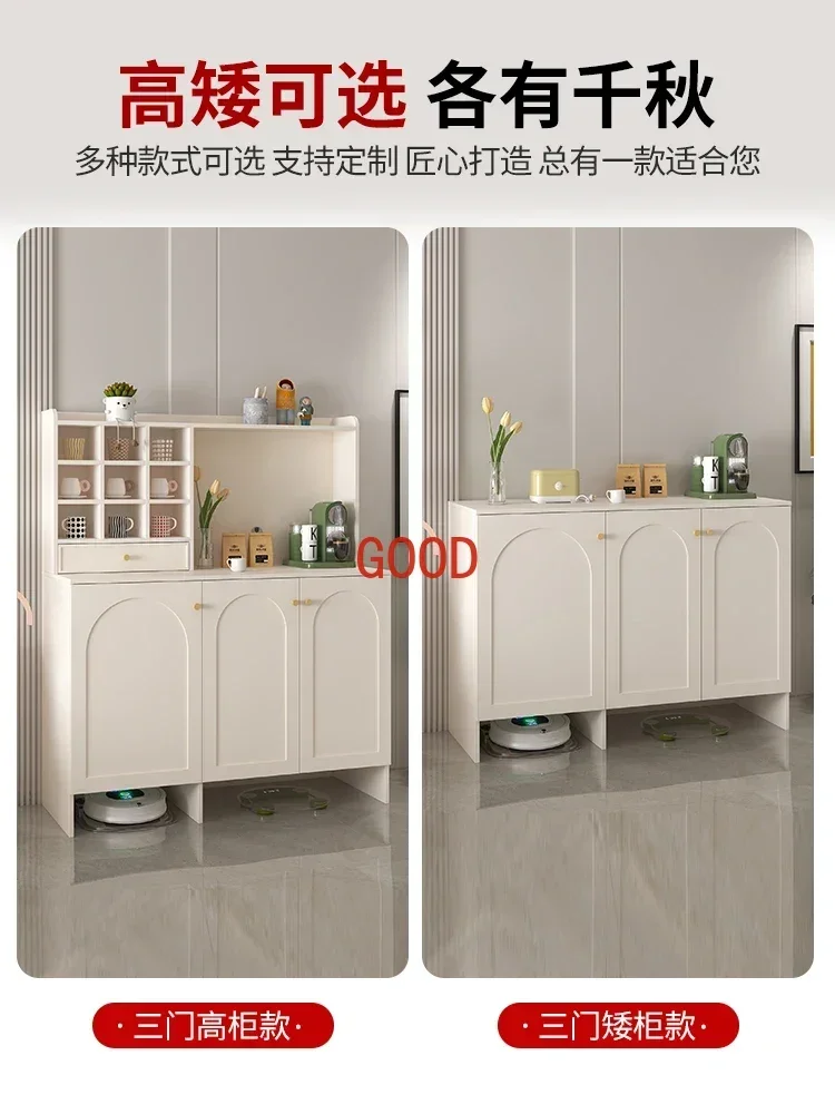 Armário lateral estilo creme para sala de estar, armário de vinho de madeira, cozinha, café, casa, armário de videos, móveis de bar kmwc