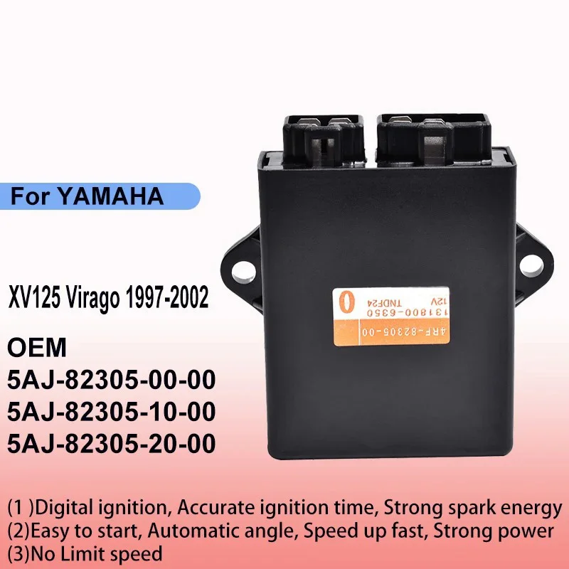 CDI Igniter For Yamaha XV125 Virago 1997-2002 5AJ-82305-10-00 5AJ-82305-20-00 Motorcycle Electrical Digital Ignition Starter