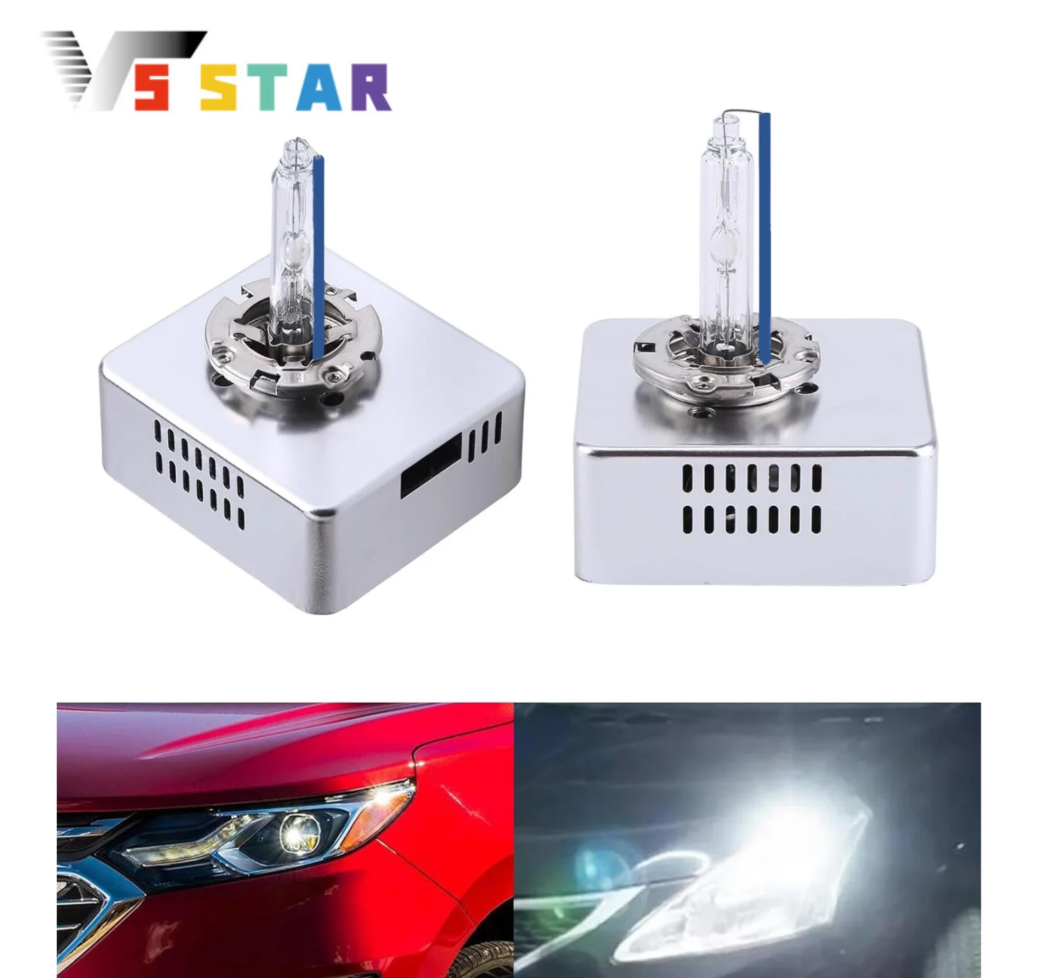 

0071777147-001 68266509AA 18647-25012 2pcs D5S Xenon Headlight HID Bulb For 2016-2017 GM Sierra 1500 Sierra 2500 HD 3500 HD