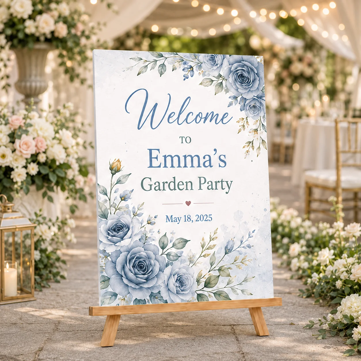 Personalized Welcome Sign Foam Board Vertical Display Board Custom Photo Text Design For Wedding Party Event Decoration Supplies
