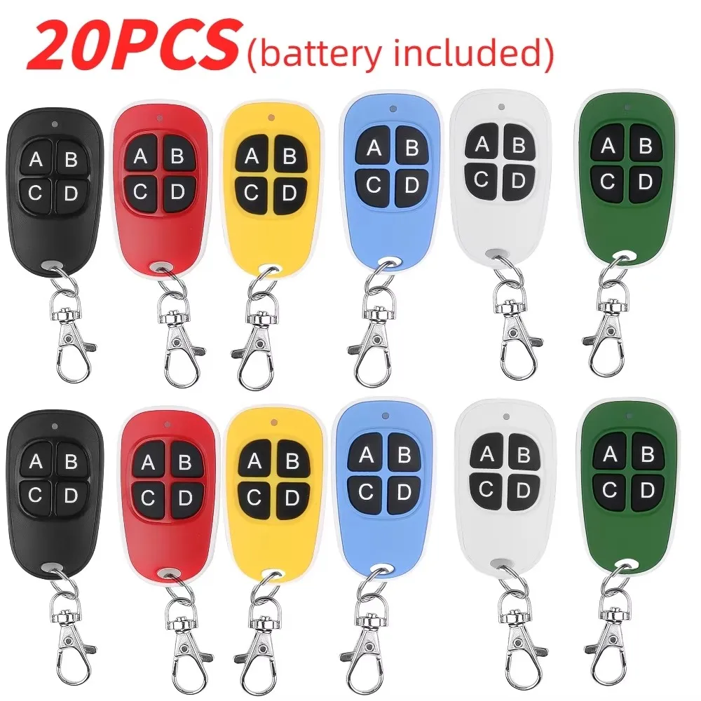 

20pcs Remote Control 433mhz Car Key Garage Door Gate Opener Controller Duplicator Clone Cloning Code