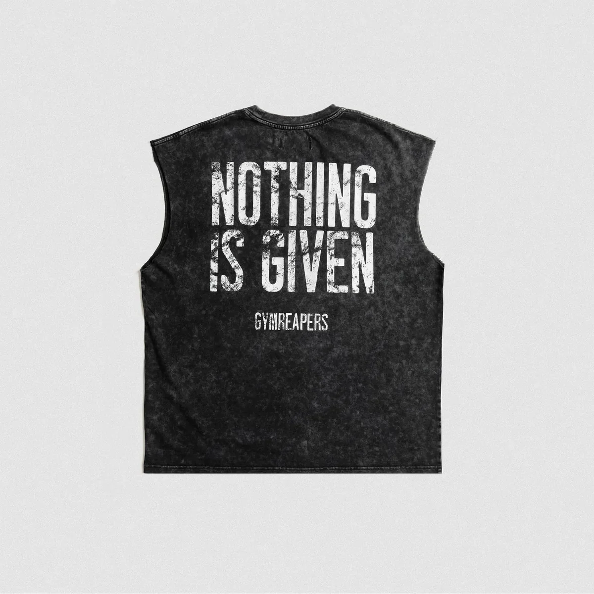 GYM Reapers Bedrucktes Vintage Washed Sport-Tanktop aus Baumwolle Ärmelloses Herren-T-Shirt Hip-Hop Bodybuilding Fitness Tanktop US-Größe – Detail 3