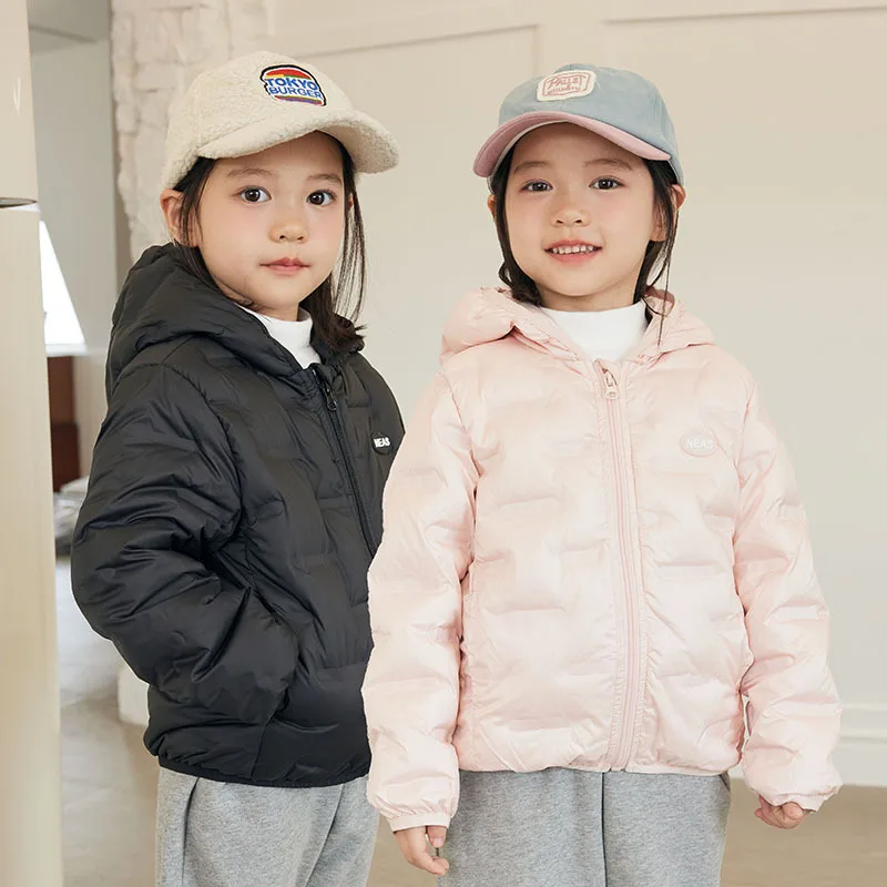 Winter New Korean Fashion Bai Dai Hoodie Light Down Warm and Gentle Children's Down Jacket Coat