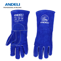 ANDELI Protective Welding Gloves Heat Resistant Mig/Stick/Tig Welder/Grill/Stove/BBQ Work Gloves Welding Safety