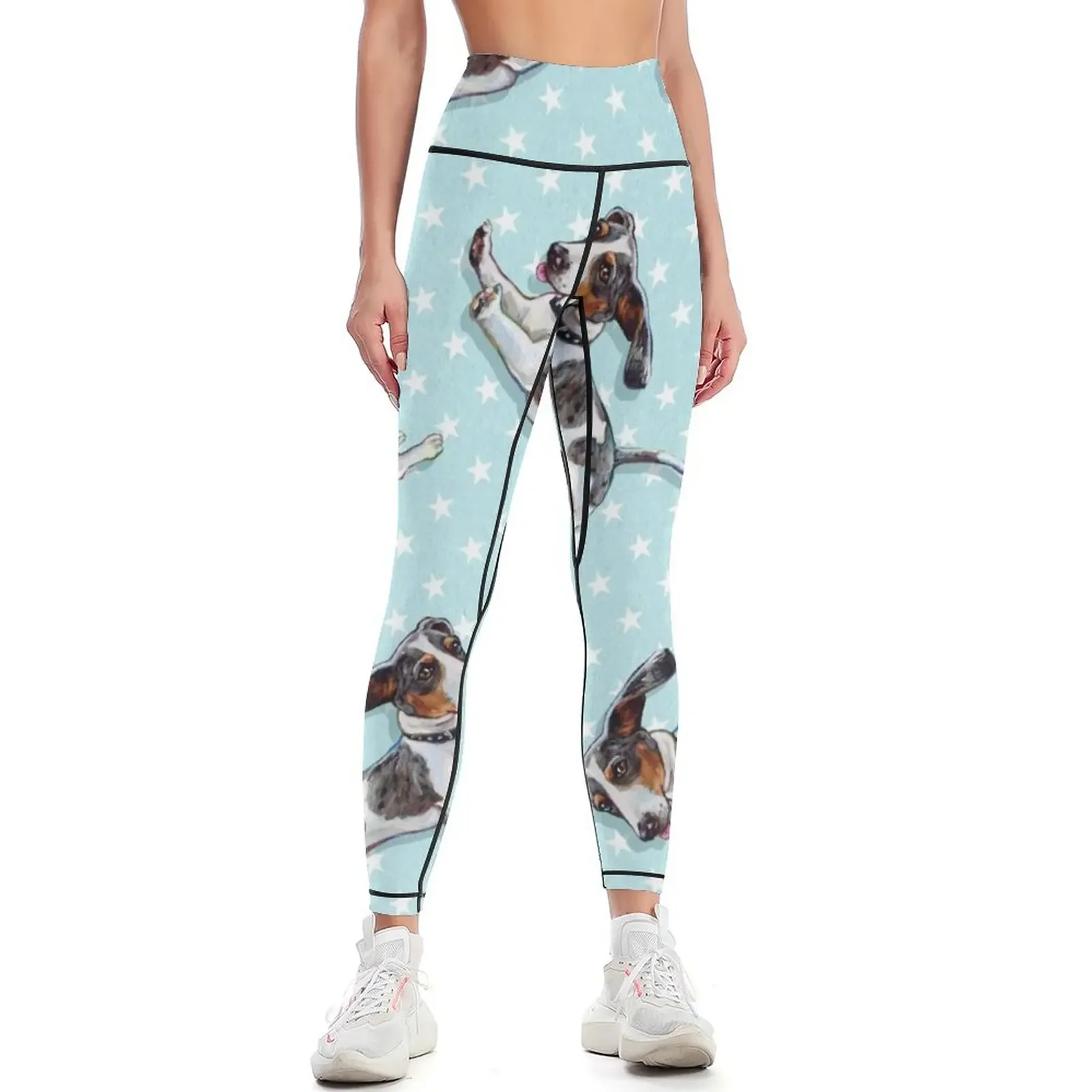 

Cute Dachshund Pattern by Robert Phelps Leggings Jogger pants Sports pants for harem pants sports for push up Womens Leggings