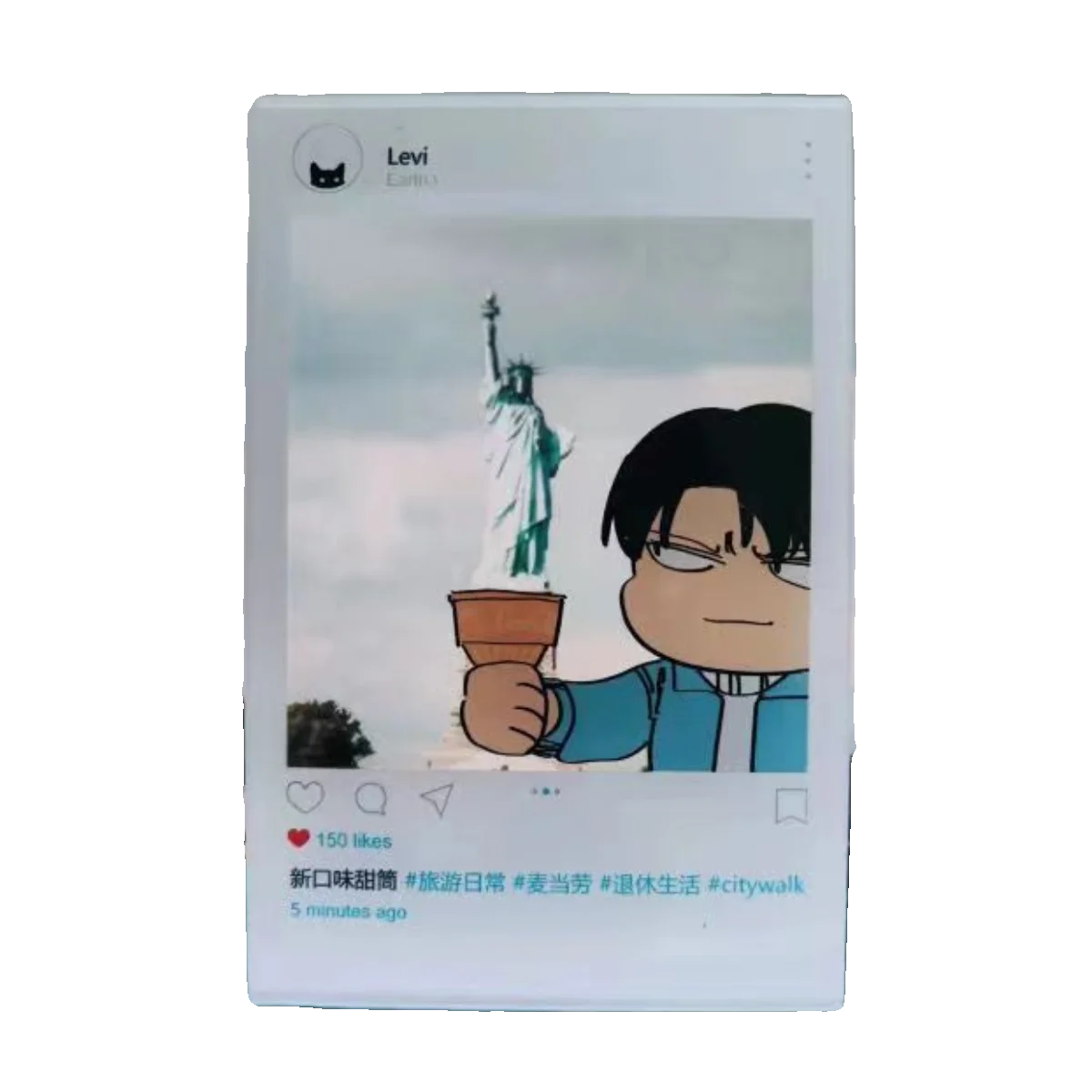 Spiel Shingeki kein Kyojin/Angriff auf Titan Levi Ackerman Cosplay Acryl Trans card hohes Aussehen Level Ambitus