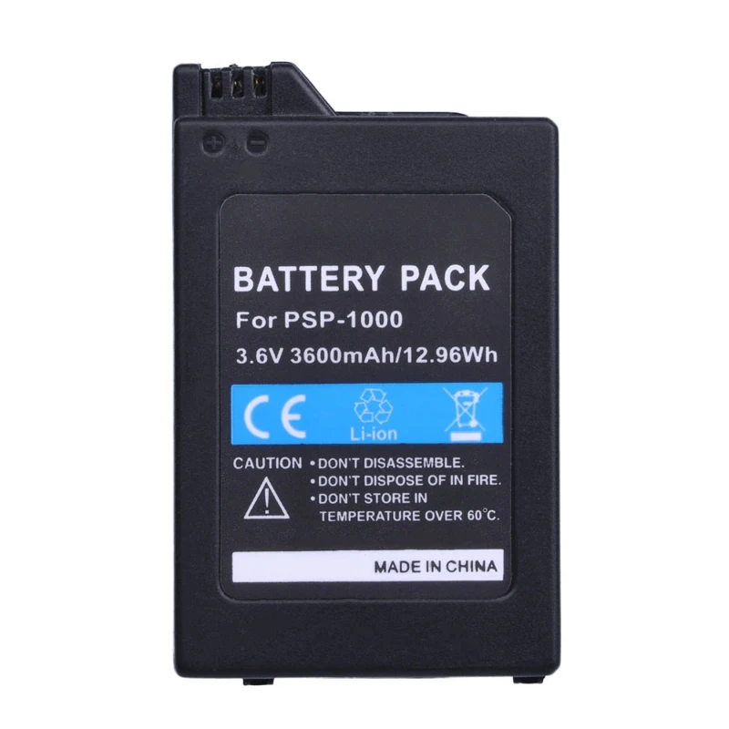 For Sony Console PlayStation PSP-1000  3600mAh 3.6V Rechargeable Battery Packs Replacement