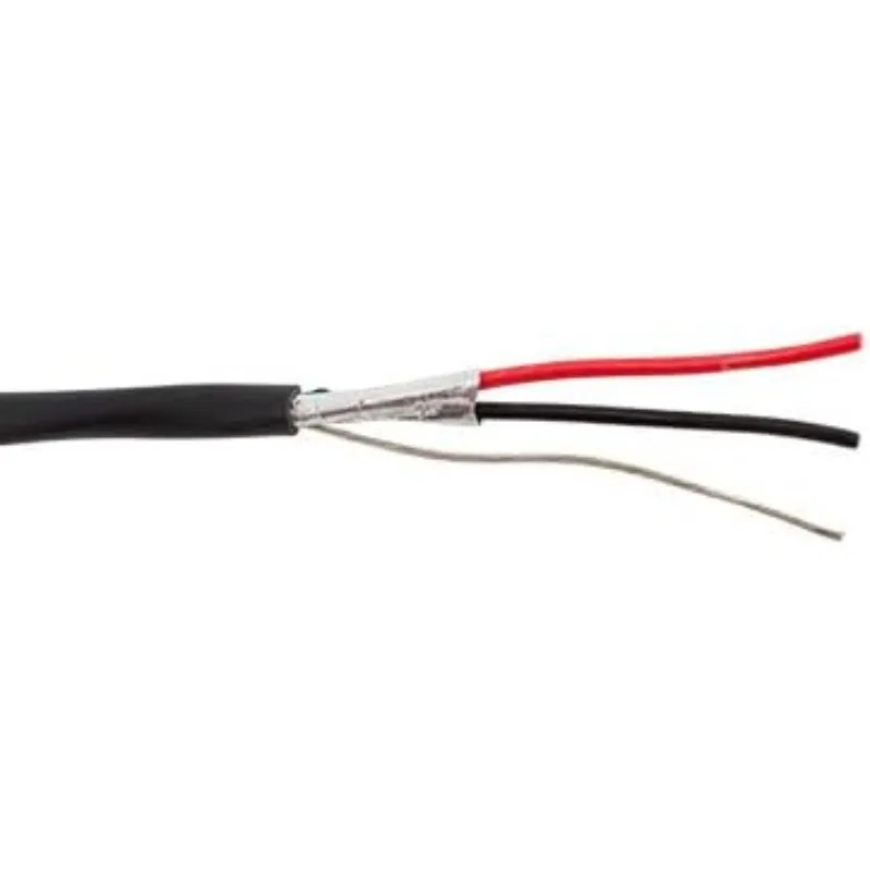 

t Кабель для звонкового динамика — 2C/14 AWG, 105-прядь, экранированный OFC, со дренажем — WBT, LLDPE JKT — черный — 1000 футов / катушка 305 м.