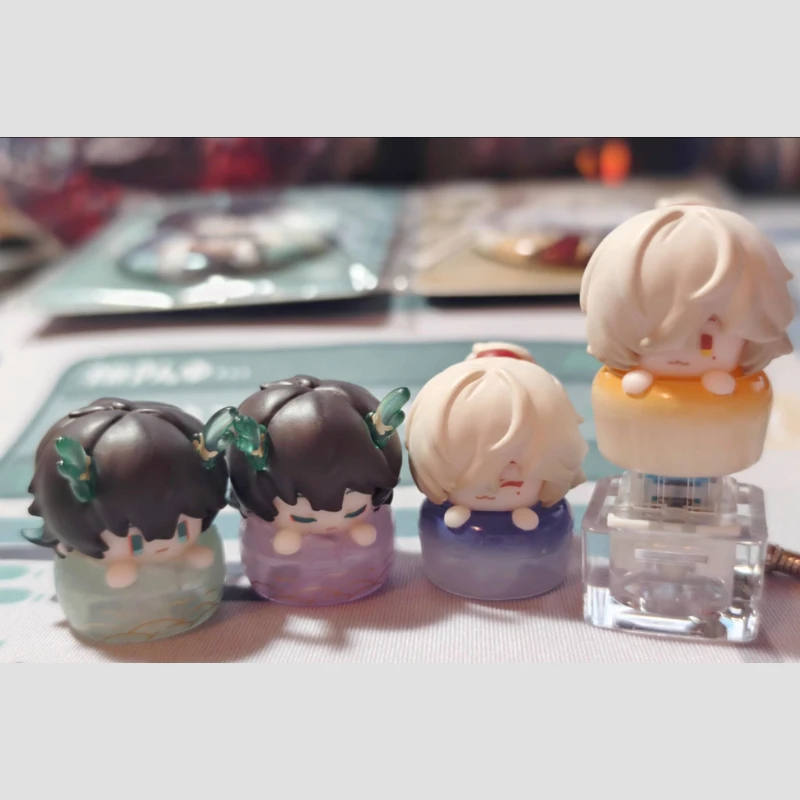 

MiHoYo Honkai: механическая клавиатура Star Rail, колпачки для клавиш первой серии, дизайн размером на кончиках пальцев, сменные аксессуары в стиле аниме на заказ