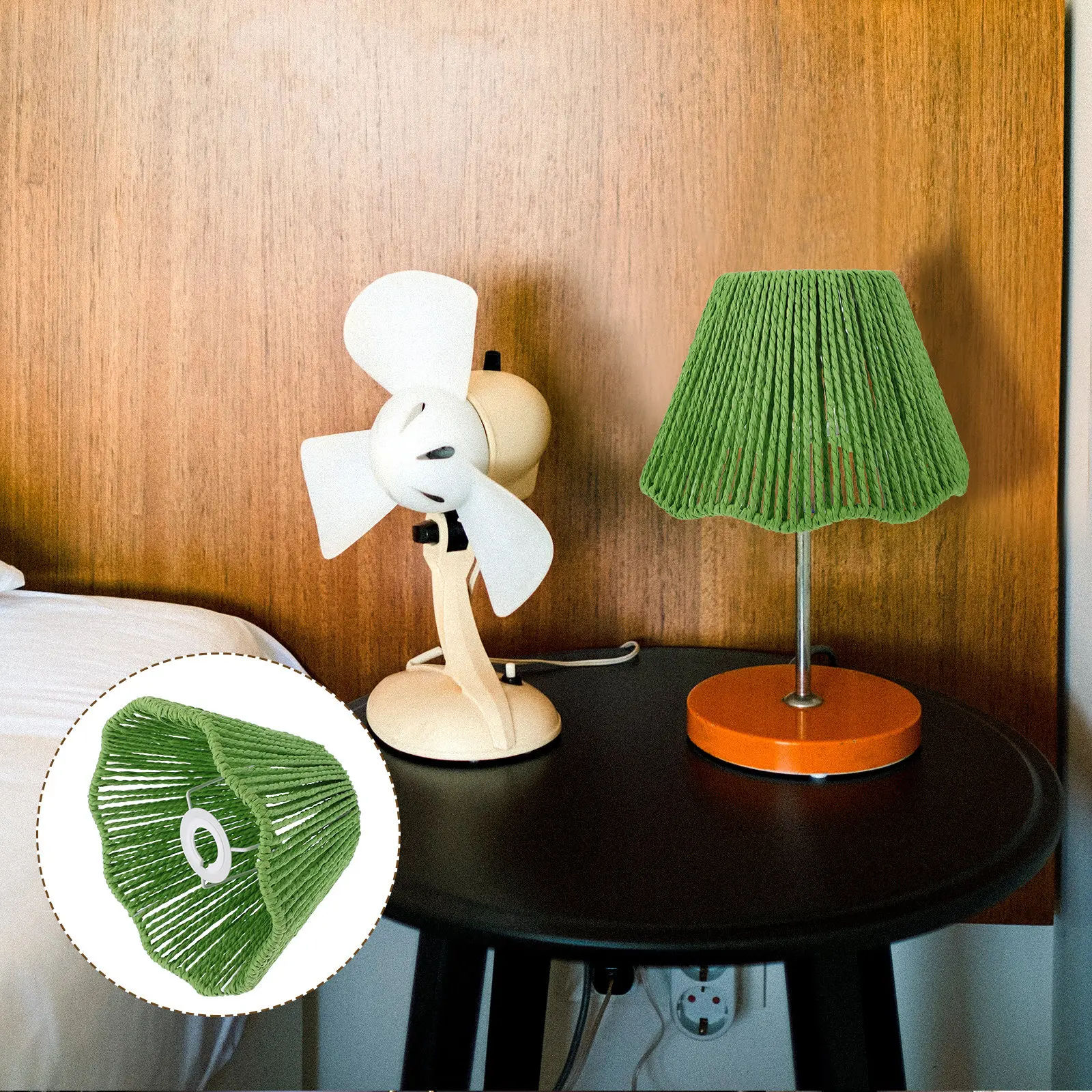 Lamp Shade for Table Shades Lamps Lampshade Paper Braided Decorative Hand-woven