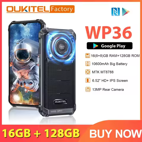 Oukitel WP36 Rugged Phone 6.52" HD+ Display MT8788...