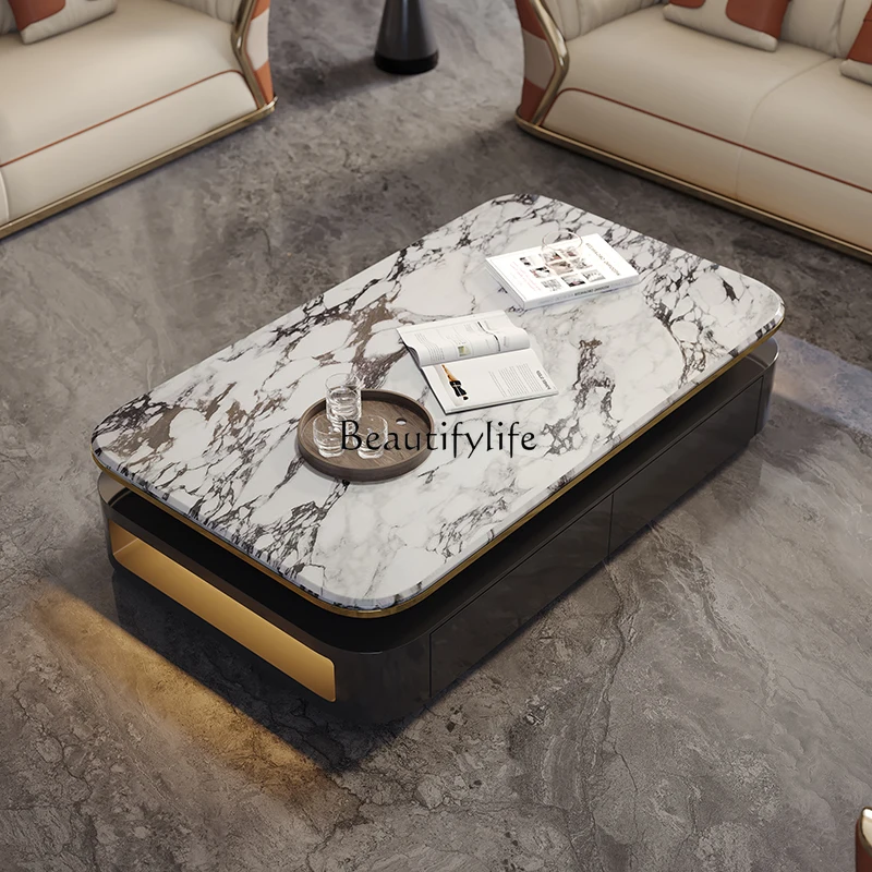 

New creative high-end extended large apartment coffee table Bulgari