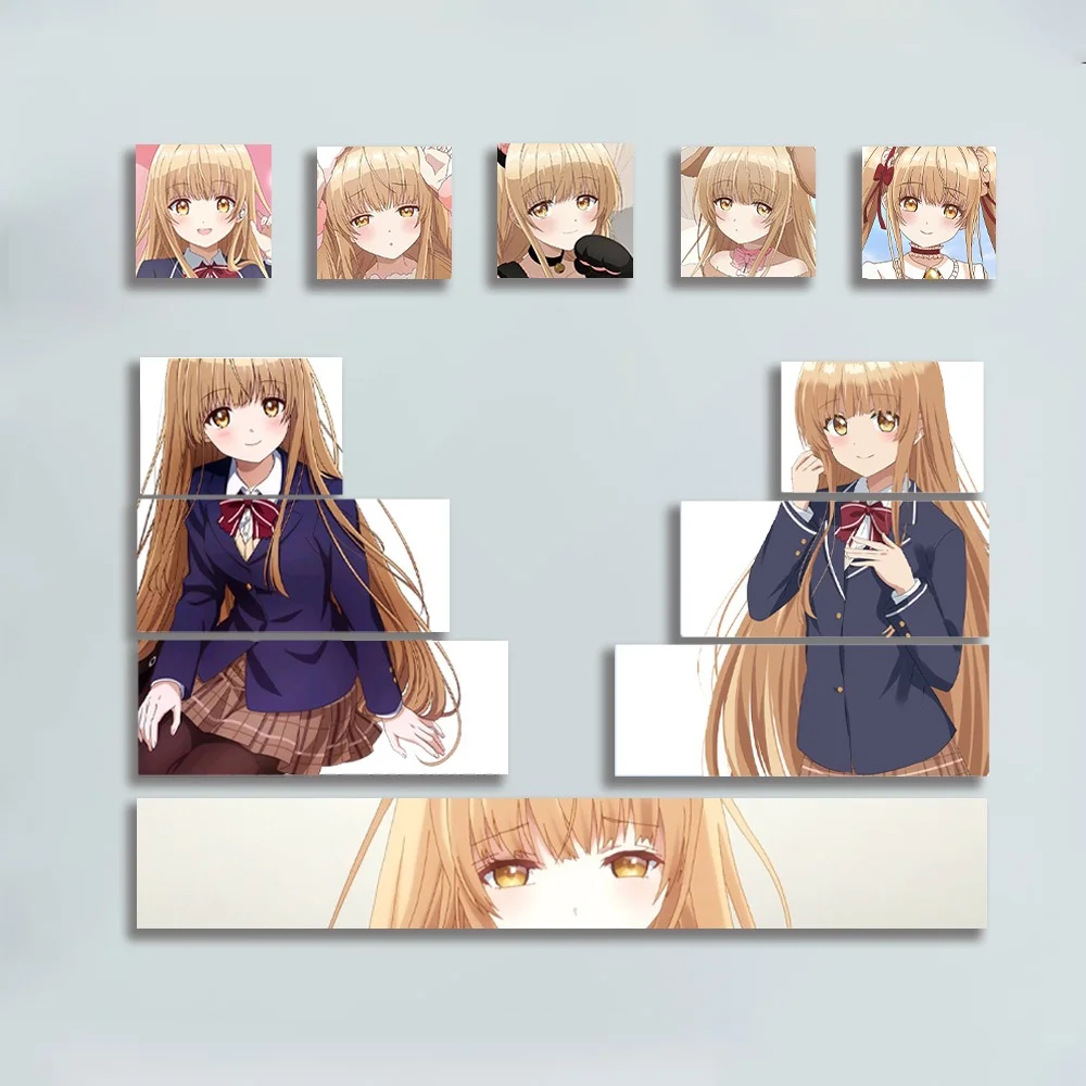 

Shiina Mahiru Keycaps Cherry Profile 12pcs PBT Dye-Sub Mechanical Keycaps Madlion Wooting DIY Creative Anime Girl Keycaps