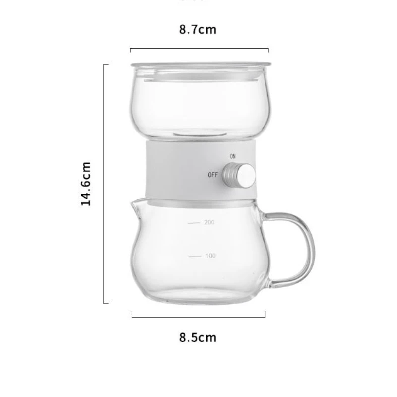 Glass tea pot portable floaty cup One key separation cup travel tea infuser Stainless Steel Filter Steaming Of Tea Set 2024