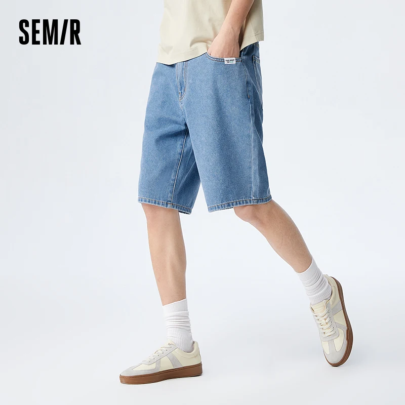 

Semir Men Jeans 2024 Summer New Cool Feel Antibacterial Casual Daily Trend Casual Fashion Fifth Pants