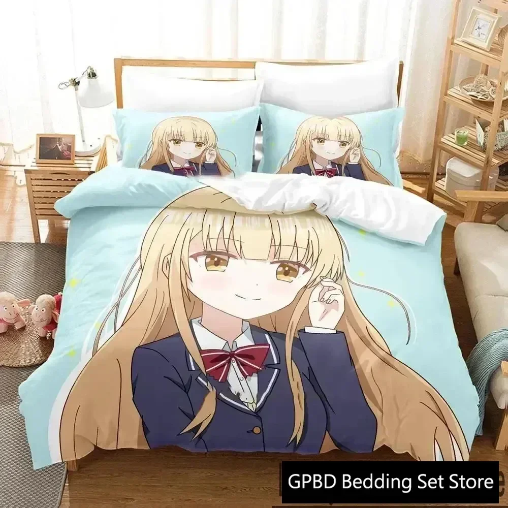 The Angel Next Door Spoils Me Rotten Anime Bedding Set Duvet Cover Bed Set Quilt Cover Pillowcase Comforter king Queen Size