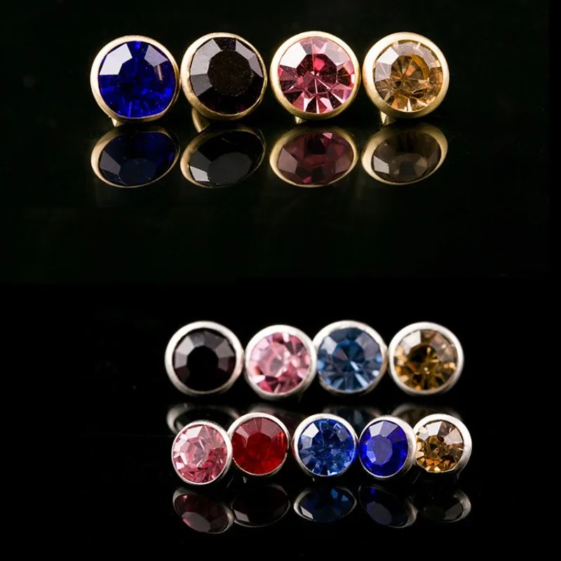 6~10mm High Quality Rhinestones Rivets Drill Studs For Leathercraft DIY Rivets For Leather Clothes Decoration