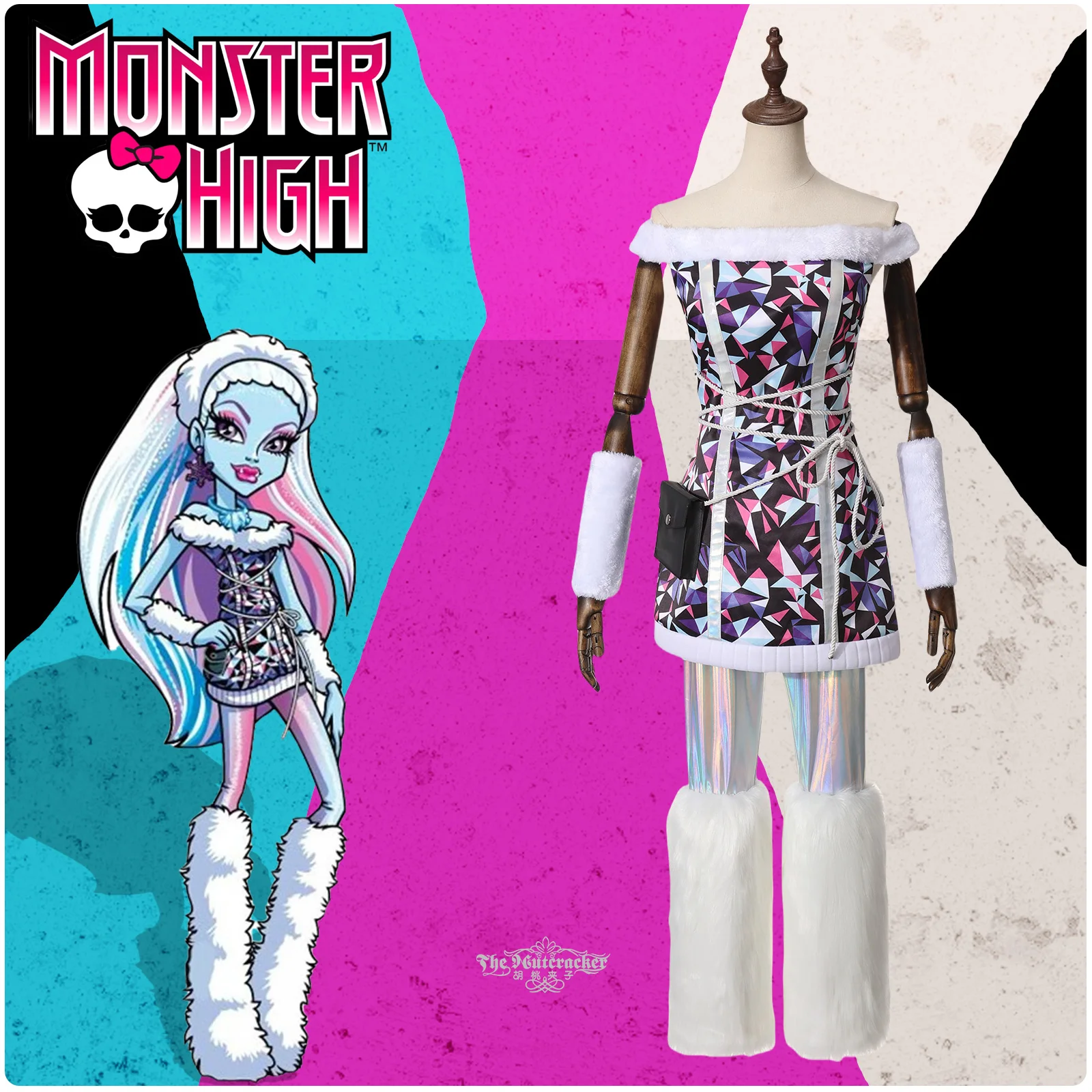 أزياء آبي بومينابل التأثيرية، زي تنكري للفتيات، زي لعب الأدوار، بدلة حفلات الهالوين وأعياد الميلاد