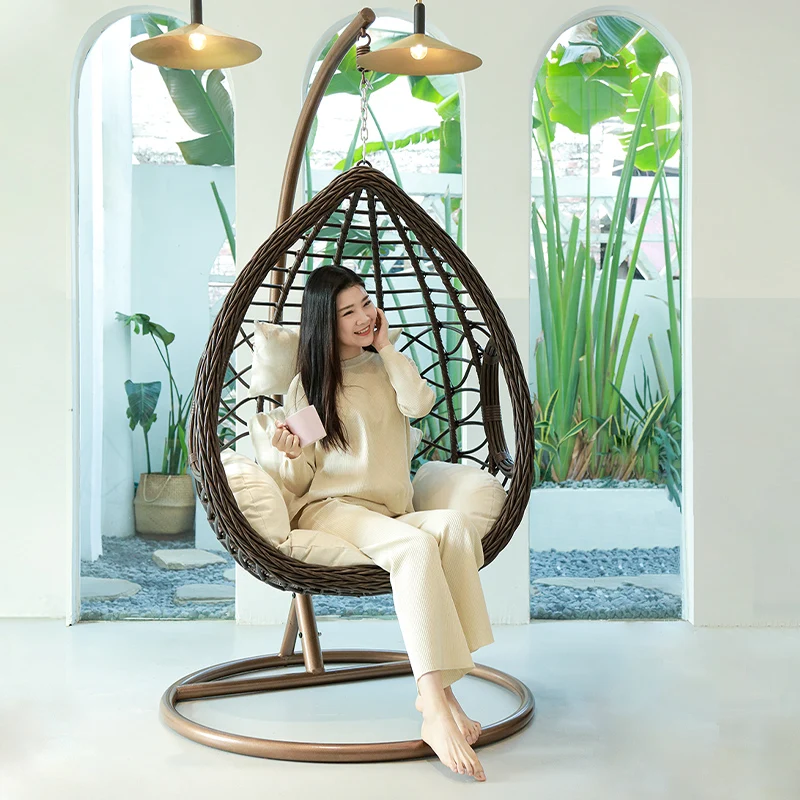 Hanging basket balcony hanging chair household indoor swing online celebrity Bird's Nest living room hanging basket chair lazy