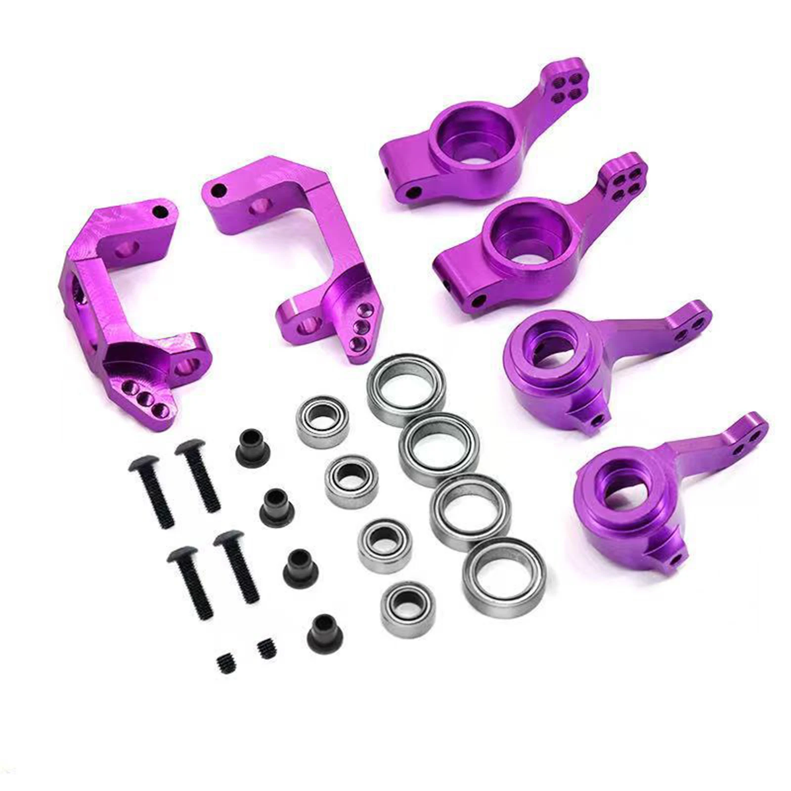 1 Satz 1/10 Lenkungs-Upgrade-Kit aus Aluminiumlegierung für HSP 94123, 94111, 94107, 94170 – inklusive Kugellager – Teile 102010, 102011 – Detail 3