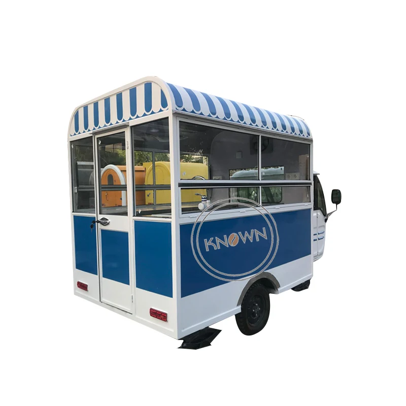 3 Wheels Electric Mobile Food Truck Ice Cream Food Tricycle Customized Street Food Cart For Sale