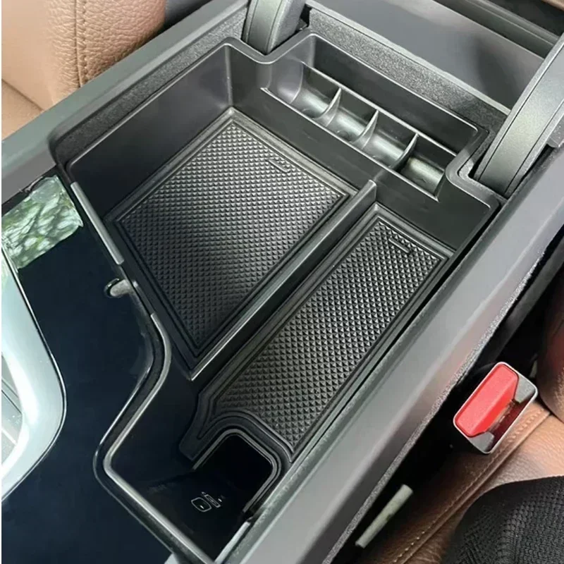 ABS Car Armrest Storage Plate Box Container Holder Tray For Volvo XC60 S60 V60 XC90 S90 V90 2017 -2024 car accessories