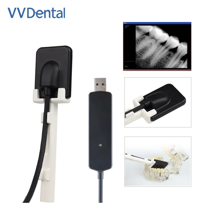 

VV Dental Digital X-ray lmaging Detector RVG Sensor with Intraoral lmaging System HD lmage Radiovisiograph Portable X Ray Sensor