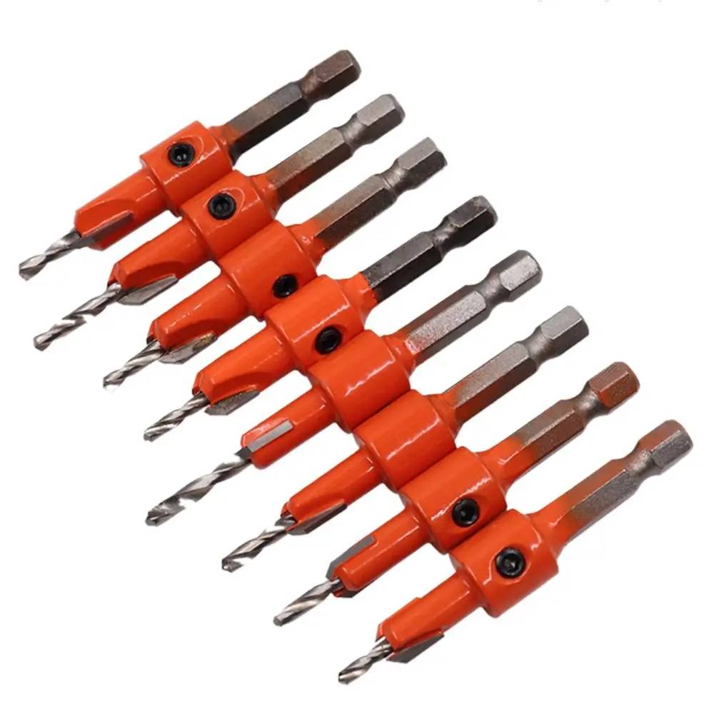 1PC Multifunctional Drilling Tools Wood Metal Hole Cutter Hex Shank Countersink Drill Bit Woodworking Drill Bit