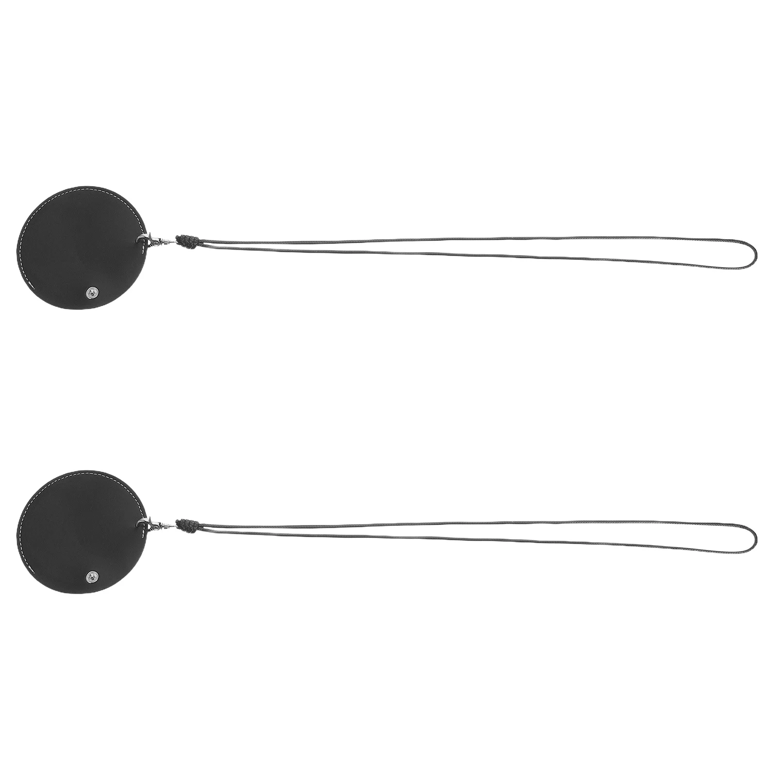 

2 Pcs Storage Bag Portable Earphone Organizer Headphone Pouch Lipstick Headset Case Black Earbud with Clip