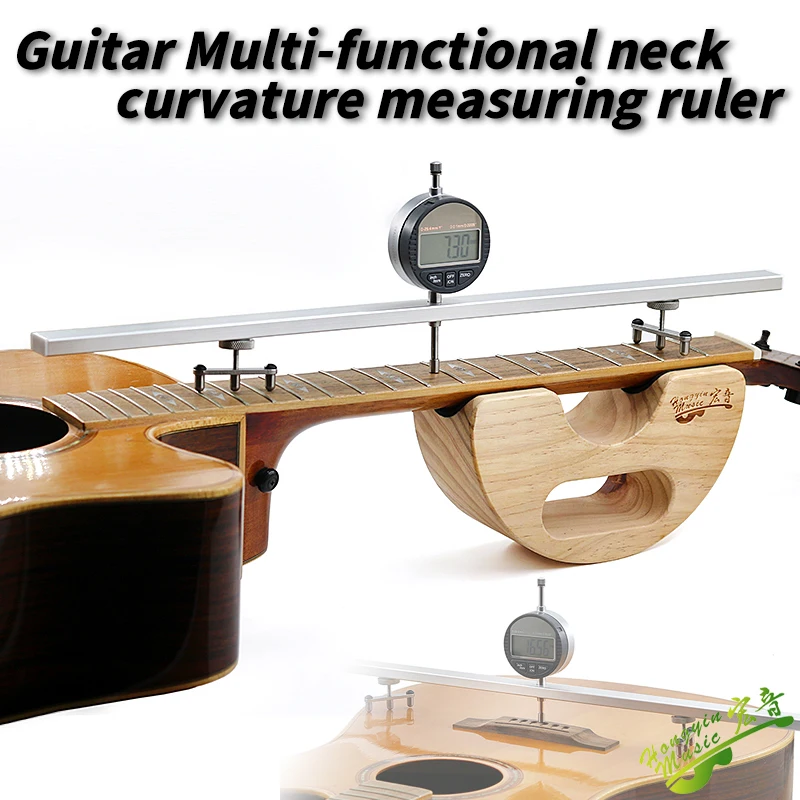 

Multi-functional Guitar Neck Straight Edge Ruler, Curvature & Straightness Measuring Tool for Electric Acoustic Guitar, Fretboar