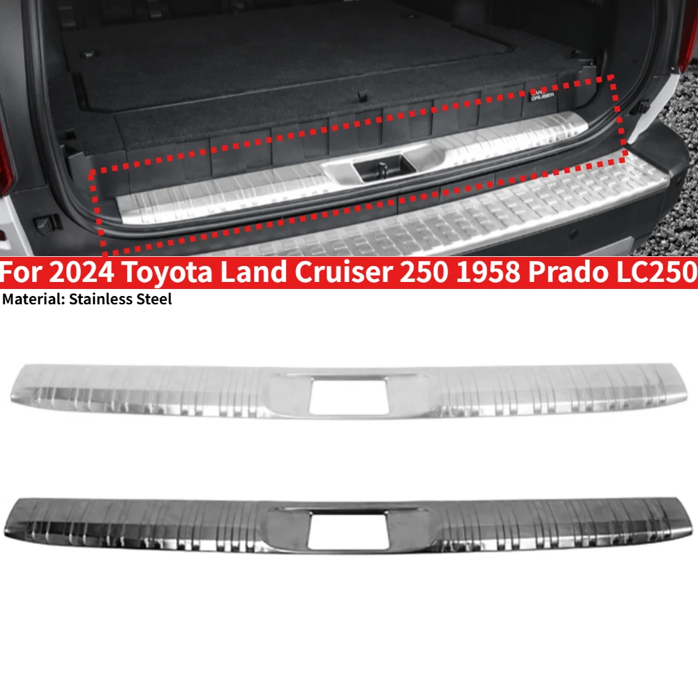 

Tailgate Threshold Pedal Interior Rear Trunk Guard Plate for 2024 Toyota Land Cruiser 250 1958 Prado LC250