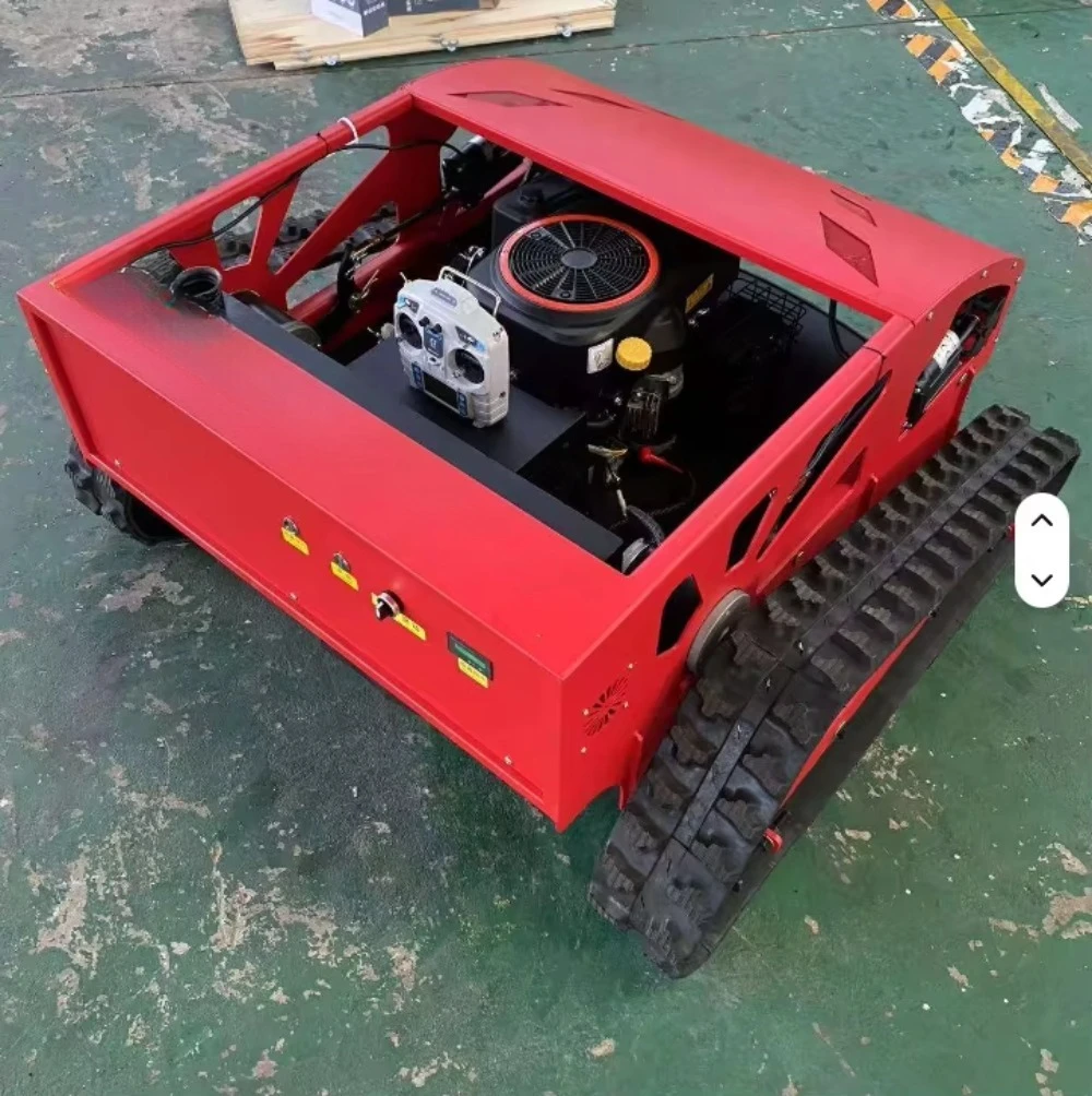 Weeder - Gas-powered Weeder - Robotic Device with Remote Control  for Lawn Grass Trimming in Agriculture